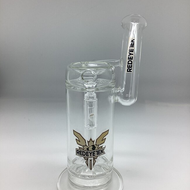 RED EYE TEK 9.5'' QUASAR CONCENTRATE SIDECAR BUBBLER WITH BULIT IN NAIL STAND& DAB DISH