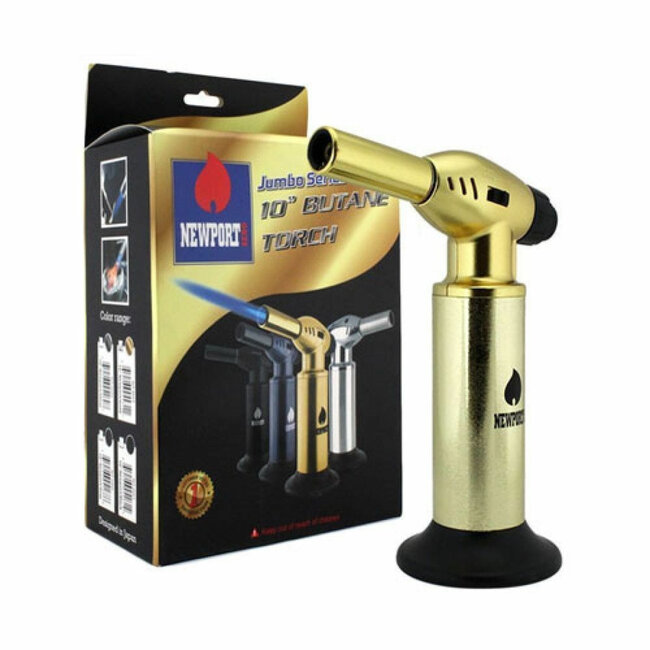 NEWPORT NEWPORT TORCH JUMBO 10" LIGHTER  GOLD