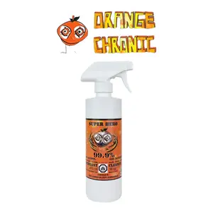 Orange Chronic Cleaner 16 oz Glass Pipe Cleaner Pack Of 2 Free Shipping