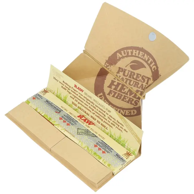 RAW RAW ORGANIC HEMP  ARTESANO PAPER WITH TIPS