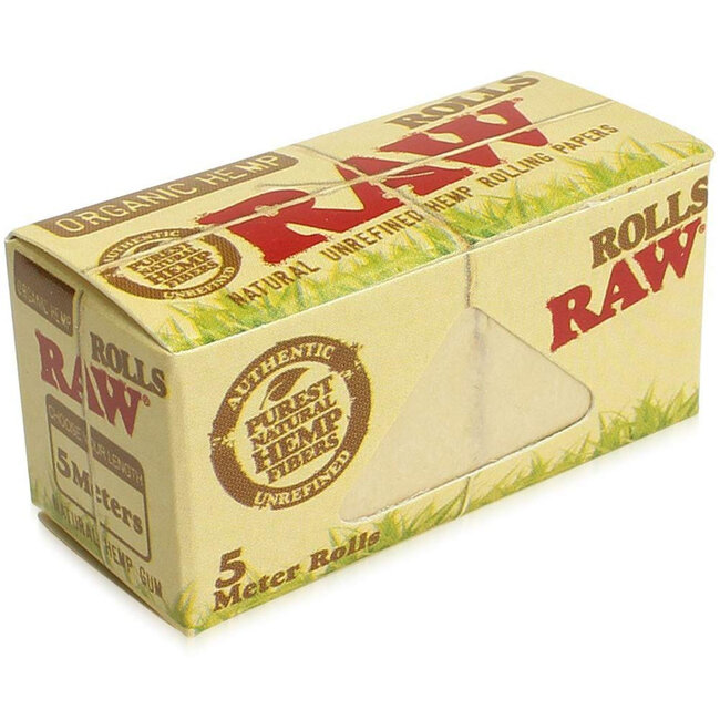 RAW RAW ORGANIC HEMP KING SIZE ROLLS 5M