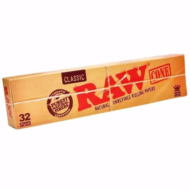 RAW RAW PRE-ROLLED CONE CLASSIC  – 32/PACK