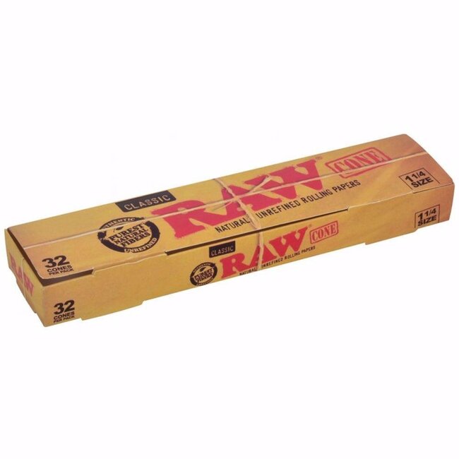 RAW RAW PRE-ROLLED CONE CLASSIC  – 32/PACK