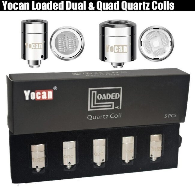 YOCAN YOCAN LOADED QUAD QUARTZ COIL(5 PACK)