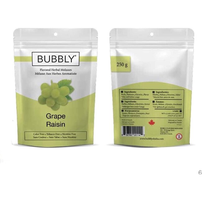 BUBBLY BUBBLY FLAVORED SHISHA MOLASSES