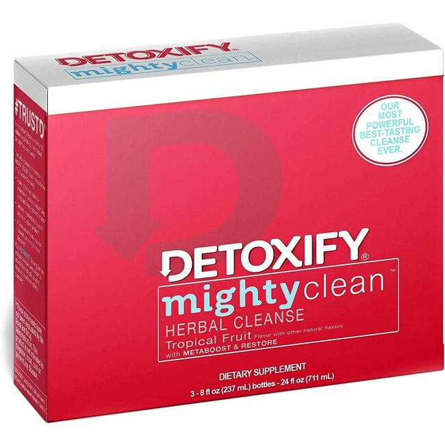 DETOXIFY DETOXIFY MIGHTY CLEANSE 8oz 3 BOTTLES