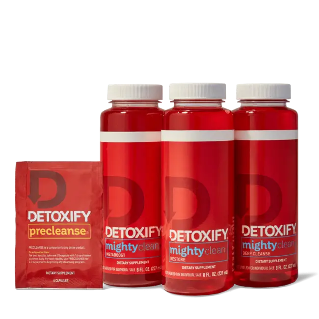 DETOXIFY DETOXIFY MIGHTY CLEANSE 8oz 3 BOTTLES
