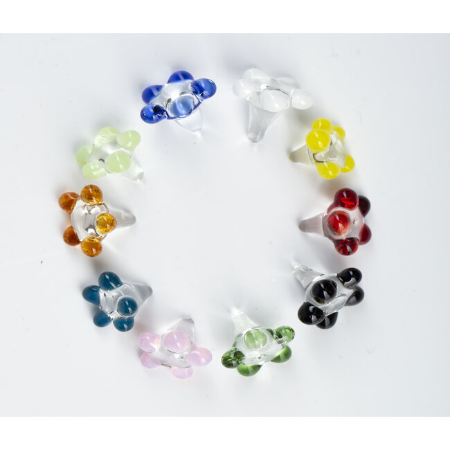 KAPOW KAPOW  GLASS SCREEN FLOWER  0.5 INCH(8 PIECE)-CU162B