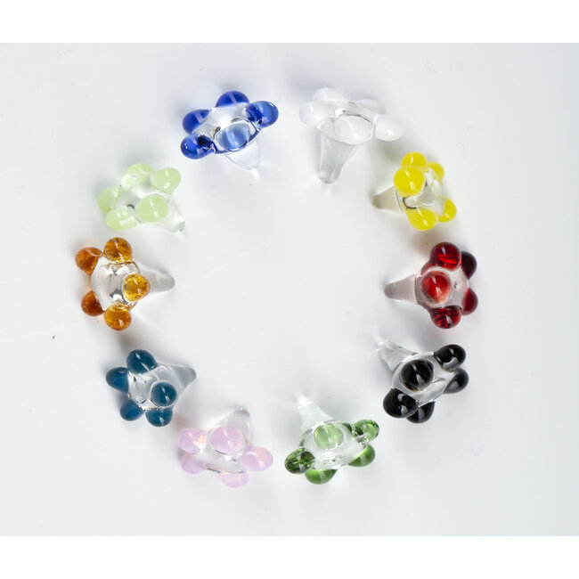 KAPOW KAPOW  GLASS SCREEN FLOWER  0.5 INCH(8 PIECE)-CU162B