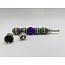 RAINBOW COLOURED BEADED METAL PIPE-YD142