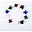 KAPOW KAPOW GLASS SCREEN SEA-MINE MIX COLOUR   0.25INCH(10 PIECE)CU164A