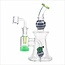 CRYSTAL GLASS 11'' FUMED RIG WITH MATCHING TEARDROP DAB RIG C6320