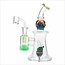 CRYSTAL GLASS 11'' FUMED RIG WITH MATCHING TEARDROP DAB RIG C6320