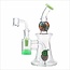 CRYSTAL GLASS 11'' FUMED RIG WITH MATCHING TEARDROP DAB RIG C6320