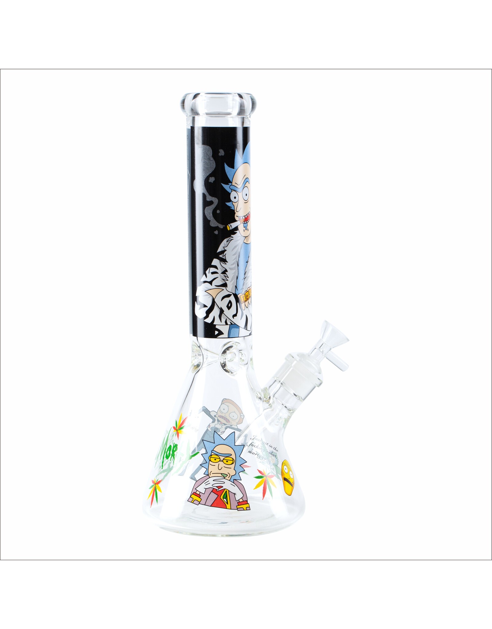 Rick And Morty 14” Beaker Bong 7mm Thick