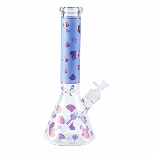 PREMIUM BOROSILICATE GLASS BEAKER WATER BONG MG-13 (14" 7MM)