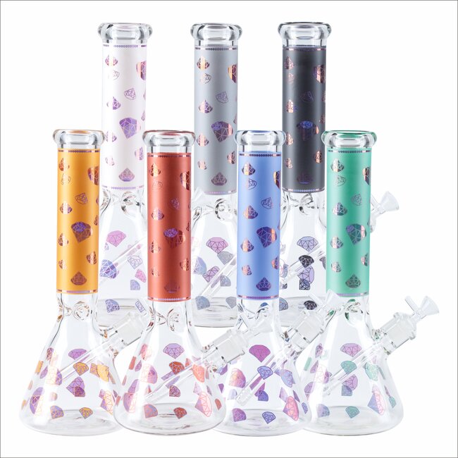 14''-7MM DIAMOND BEAKER BONG MG-13