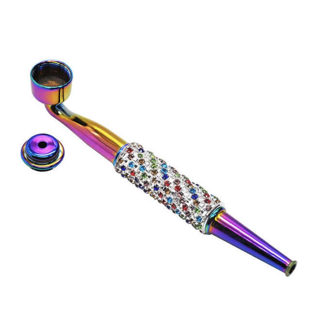 RHINESTONES METAL PIPE-YD096