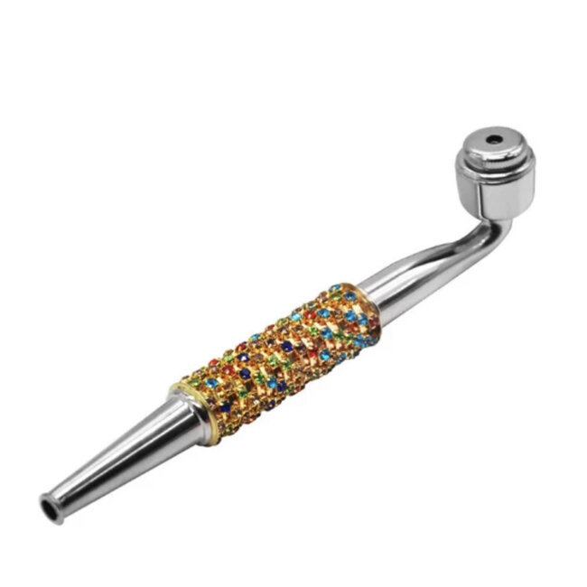 RHINESTONES METAL PIPE-YD096