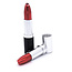 LIPSTICK PORTABLE METAL PIPE BLACK+RED YD4098