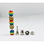 FIVE BEAD THREAD METAL PIPE-YD148