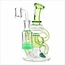 CRYSTAL GLASS 6.3'' RECYCLER DAB RIG C6310