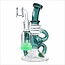 CRYSTAL GLASS 6.3'' RECYCLER DAB RIG C6310