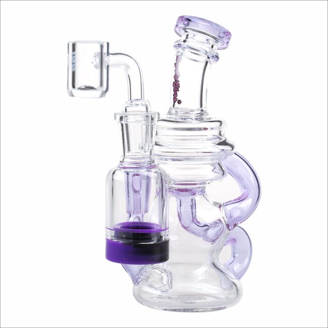 CRYSTAL GLASS 5.5'' RECLAIM RECYCLER W/COLORED C6309