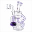 CRYSTAL GLASS 5.5'' RECLAIM RECYCLER W/COLORED C6309