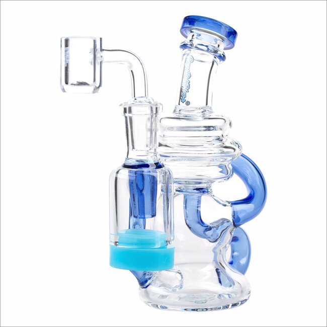 CRYSTAL GLASS 5.5'' RECLAIM RECYCLER W/COLORED C6309