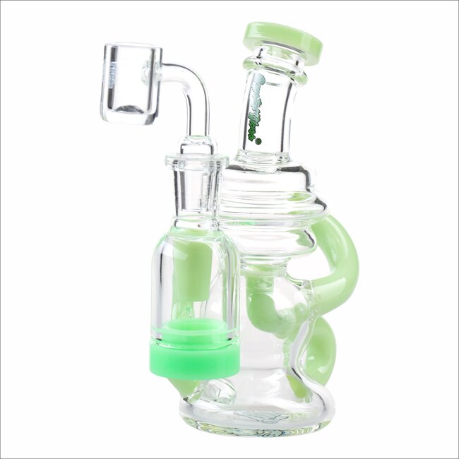CRYSTAL GLASS 5.5'' RECLAIM RECYCLER W/COLORED C6309