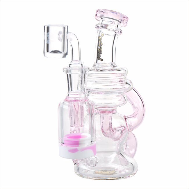 CRYSTAL GLASS 5.5'' RECLAIM RECYCLER W/COLORED C6309