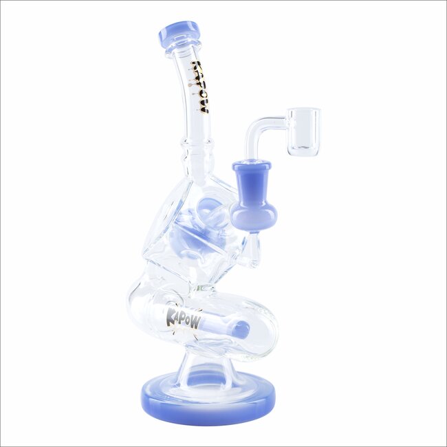 KAPOW 10'' INLINE SWISS PERC CUBE RIG BENT NECK C6302
