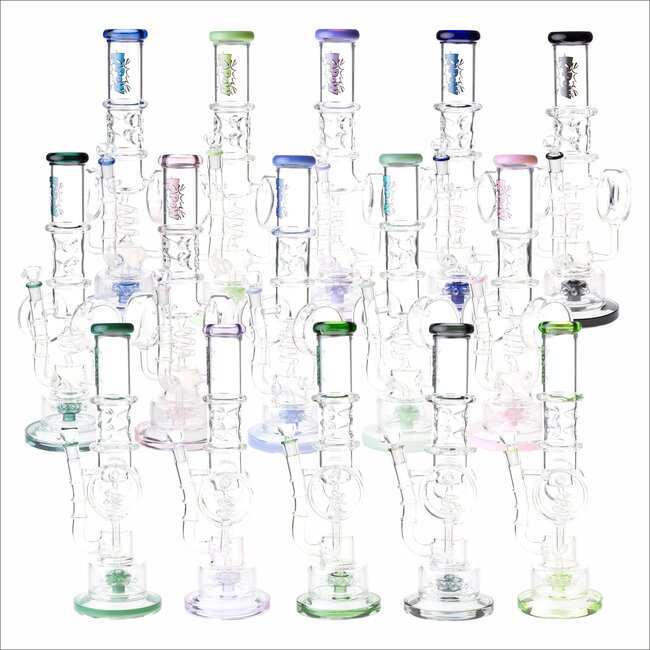 KAPOW 15'' DISC TOWER OF FILTRATION RECYCLER  BONG C1569