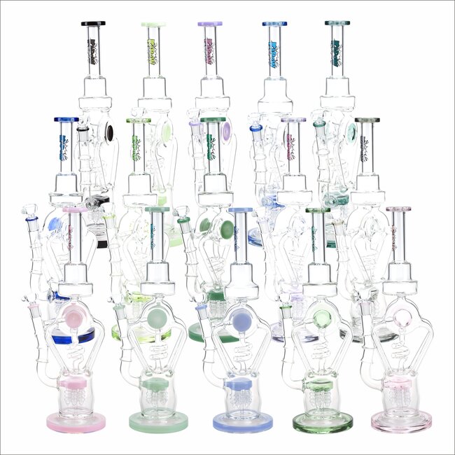 KAPOW 16'' DOUBLE CHAMBER WATER PIPE C1571