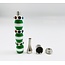 MULTI COLOUR ROUND BEAD STRAIGHT METAL PIPE-YD151