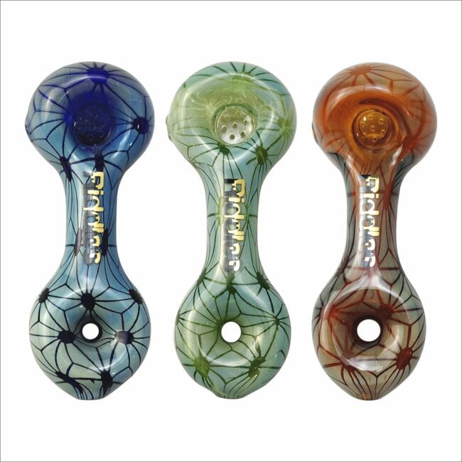 RIDDLES 4" GEOMETRIC DONUT HAND PIPE WITH SCREEN  60G. CS127