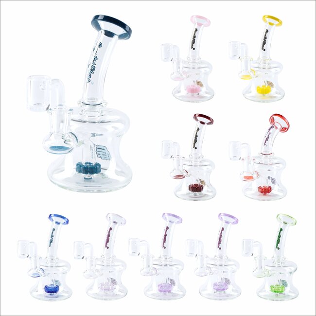 CRYSTAL GLASS 5.7'' MINI HOURGLASS RIG  C6096