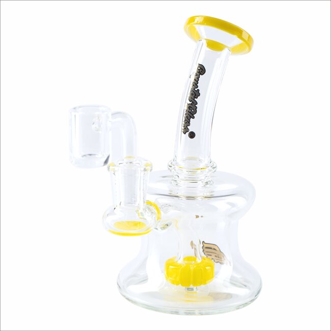 CRYSTAL GLASS 5.7'' MINI HOURGLASS RIG  C6096