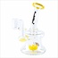 CRYSTAL GLASS 5.7'' MINI HOURGLASS RIG  C6096