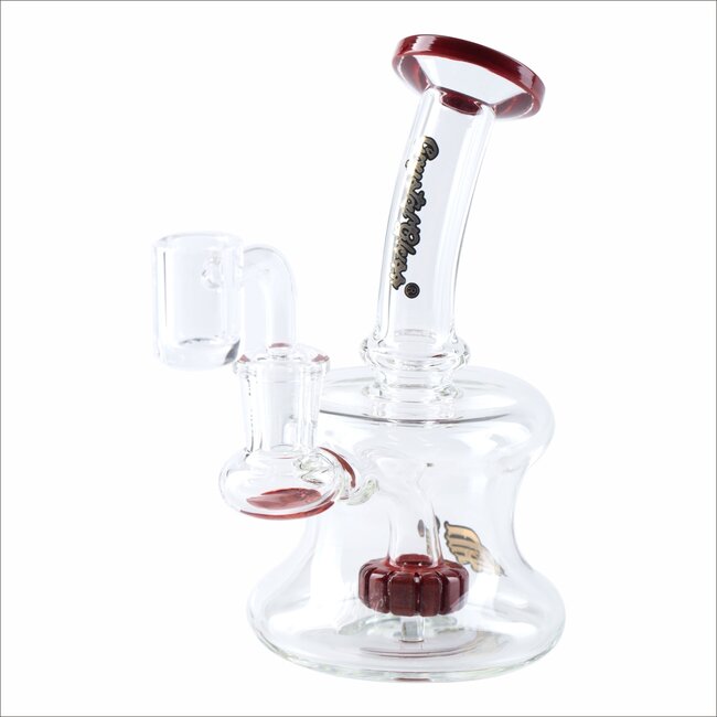 CRYSTAL GLASS 5.7'' MINI HOURGLASS RIG  C6096