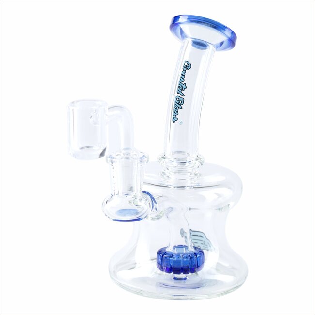 CRYSTAL GLASS 5.7'' MINI HOURGLASS RIG  C6096
