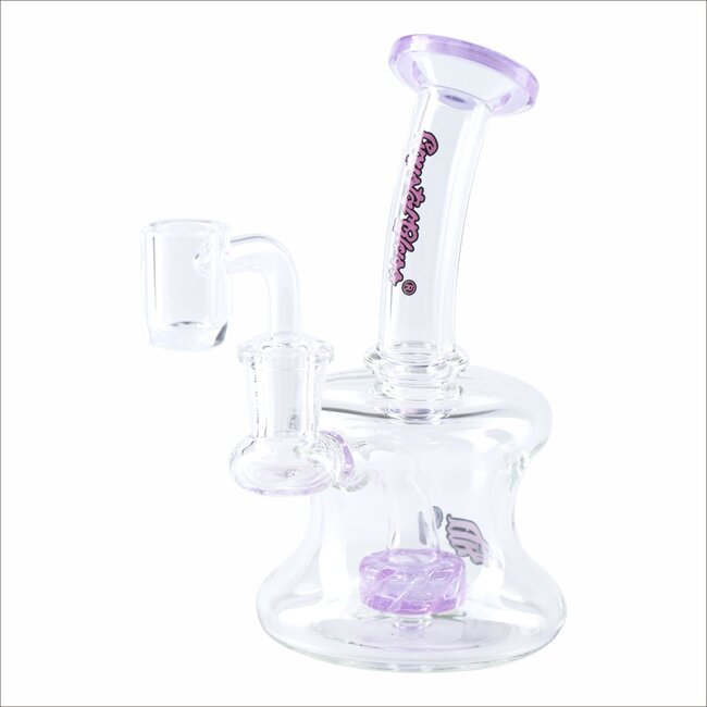 CRYSTAL GLASS 5.7'' MINI HOURGLASS RIG  C6096