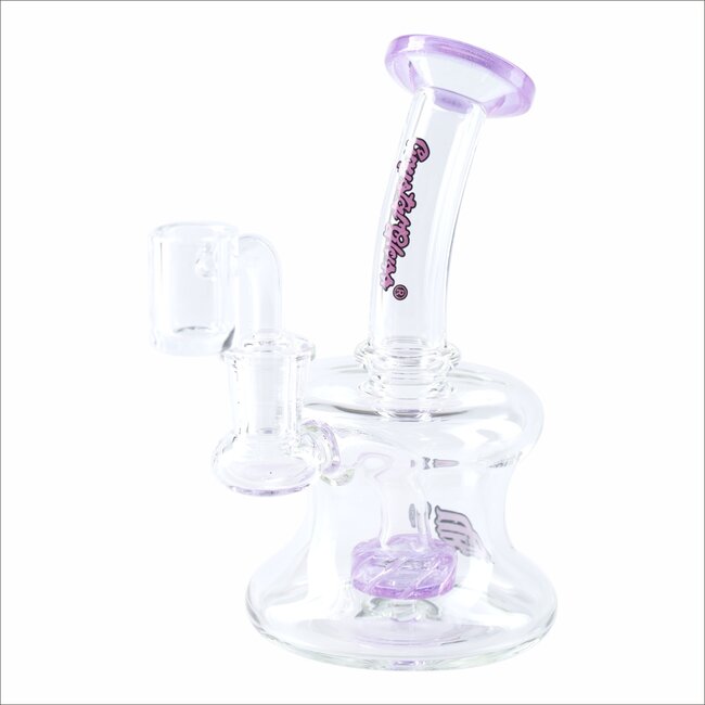 CRYSTAL GLASS 5.7'' MINI HOURGLASS RIG  C6096