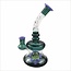CRYSTAL GLASS 7'' HONEY DRIP HONEYCOMB MARBLE DAB RIG C6217