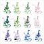 CRYSTAL GLASS 6.5" 5ML RECLAIM DOUBLE ARM INLINE RECYCLER C6298