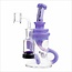 CRYSTAL GLASS 6.5" 5ML RECLAIM DOUBLE ARM INLINE RECYCLER C6298