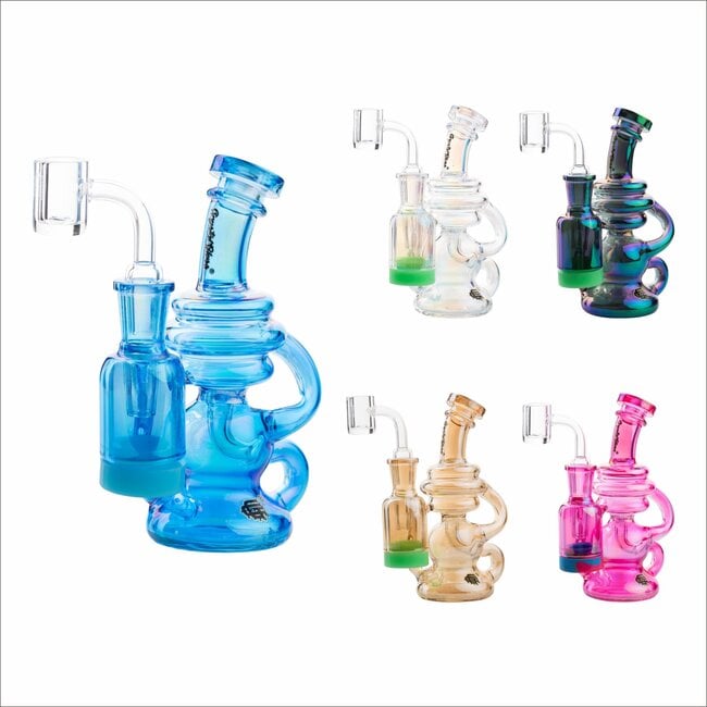 CRYSTAL GLASS 5.7"-5ML RECLAIM RECYCLER C6297