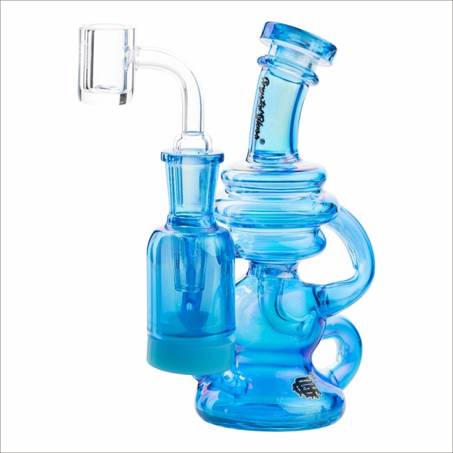 CRYSTAL GLASS 5.7"-5ML RECLAIM RECYCLER C6297