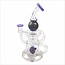 CRYSTAL GLASS 7'' RECYCLER  PERC RIG W/FUMED C6292